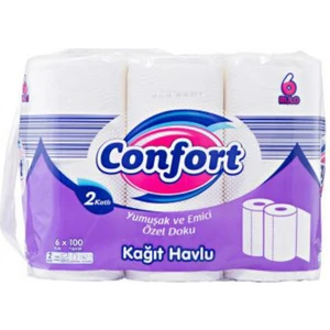 Çift Katlı Kağıt Havlu 6'lı