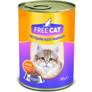 Free Cat Kedi Mama Biftek Yetişkin 415 gr