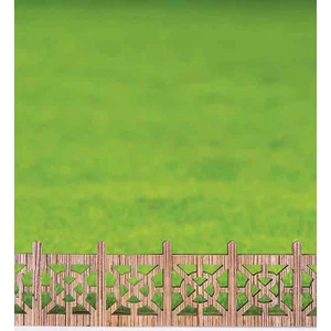 Maket Klasik Ahşap Çit 1/200 Ölçek 2'li
