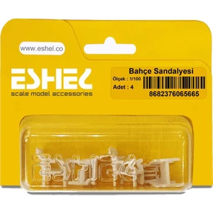 Maket Bahçe Sandalyesi 1/100 Ölçek 4'lü