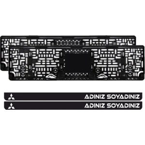 Mitsubishi Isimli Takmatik Pleksi Plakalık (2 Adet)
