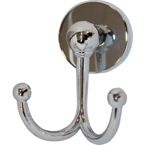 Lüx Krom İkili Bornoz Askılığı