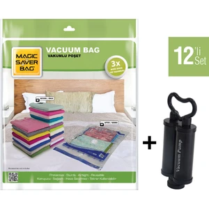 Magıc Saver Bag 12'li Ekonomik Vakumlu Poşet Pompa