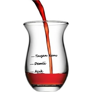 42611 Galata Çayımın Demi Çay Bardağı 6 Adet 175 cc