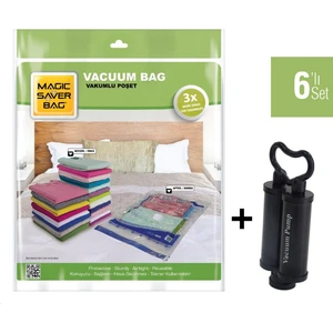 Magıc Saver Bag 6'lı Set Xxlarge Vakumlu Poşet Pompa