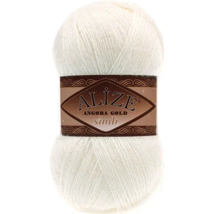 Angora Gold Simli 62 Açık Krem  Örgü İpi