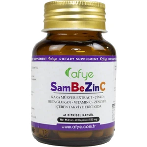 Sambezinc Karamürver Extract-Çinko-Beta Glukan-Vitamin C-Zencefil 60 Kapsül