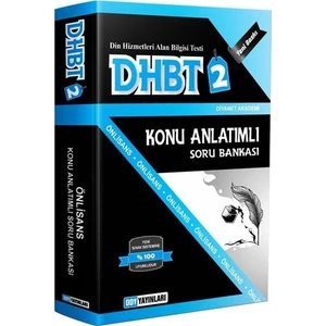 Ddy Yayınları DHBT Lisans Konu Hazırlık Kitabı -2