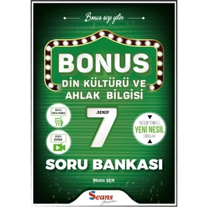 Seans Yayınları Bonus 7. Sınıf Din Kültürü ve Ahlak Bilgisi Soru Bankası