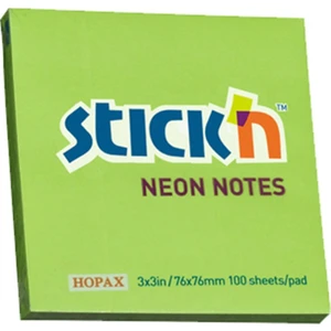 Stıckn 76 x 76 mm Neon Yapışkanlı Not Kağıdı Yeşil