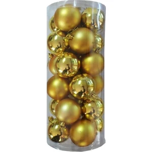 12 Adet 5 cm Gold Renk Yılbaşı Çam Ağacı Süsleme Cici Topu