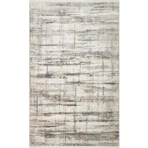 Eko Halı Lagos Lgs 02 Krem Rengi & Gümüş Toz Vermez Yıkanabilir Halı