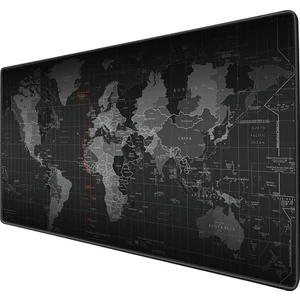 Dünya Haritası ile Büyük Mouse-Pad Büyük Boy Genişletilmiş 70x30cm.