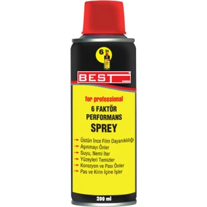 6 Faktör Yağlayıcı Pas Önleyici Performans Spreyi 200 ml
