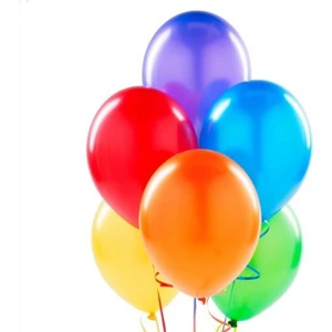 Balon Metalik Karışık Renk 100 Adet