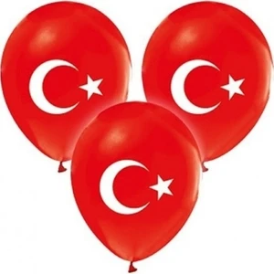 Türk Bayraklı Balon 100 Adet