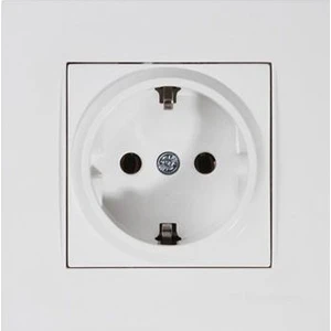 Rita Serisi Topraklı Priz  Çerçeveli  Beyaz