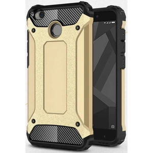 Caseart Xiaomi Redmi 4x Kapak Çift Katmanlı Zırh Tank Kılıf - Gold