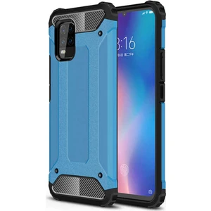Caseart Xiaomi Mi 10 Lite Kapak Çift Katmanlı Zırh Tank Kılıf - Mavi