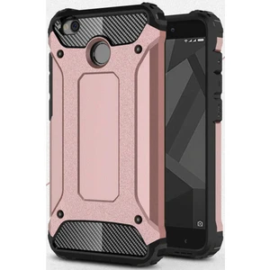 Caseart Xiaomi Redmi 4x Kapak Çift Katmanlı Zırh Tank Kılıf - Rose Gold