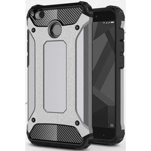 Caseart Xiaomi Redmi 4x Kapak Çift Katmanlı Zırh Tank Kılıf - Gri