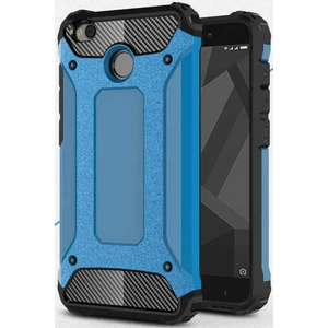 Caseart Xiaomi Redmi 4x Kapak Çift Katmanlı Zırh Tank Kılıf - Mavi
