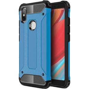Caseart Xiaomi Redmi S2 Kapak Çift Katmanlı Zırh Tank Kılıf - Mavi