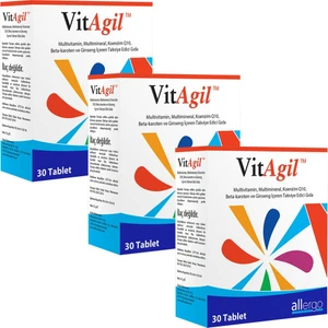 3 Adet Vitagil 30 Tablet | Multivitamin Multimineral
