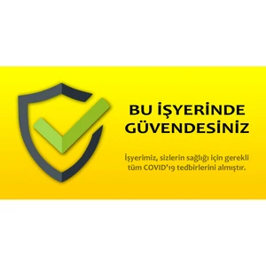 Tellgraf Işyeri Güvenlidir Covid Etiketi