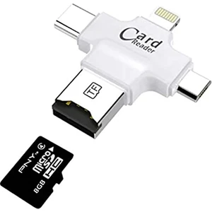 HC05 4 In 1 iOs Android Type-C Lightning USB-A MicroSD TF Kart Okuyucu