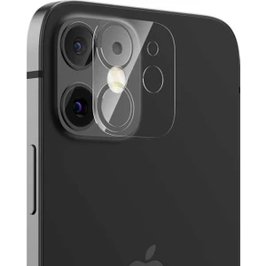 Case Street Apple iPhone 12 Kamera Lens Koruyucu Cam Şeffaf