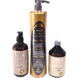 Special For You Blue Protein, Anti Yellow 4 In1, 1000ML Protein+ 500ML Salt Free ŞAMPUAN+500ML Salt Free Krem Balsam