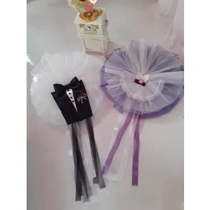 Tarz Bindallı Gelin - Damat Gelin Arabası Konvoy Süsü(1 Çift)