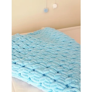 Alize Puffy Örgü Model Bebek Battaniye