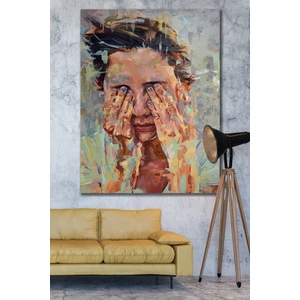 Hediyeler Kapında 90x130 Yağlı Boya Görünümlü Gözyaşı Kanvas Tablo