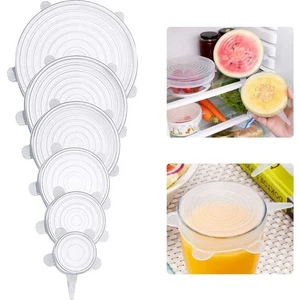 Tazeliği Koruyan 6 Lı Silikon Strech Kapaklar