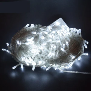 Ip LED Işık Animasyonlu 10METRE 100LED 'li Beyaz Renk 220V Fişli Peri LED Işık