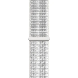 Spor Loop Kordon, Apple Watch Series SE/10/9/8/7/6/5/4/3 Uyumlu 49mm-46mm-45mm-44mm-42mm, Zirve Beyazı