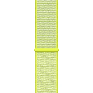 Spor Loop Kordon, Apple Watch Series SE/10/9/8/7/6/5/4/3 Uyumlu 42mm-41mm-40mm- 38mm, Neon Sarı