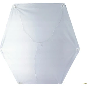 Onur Uçurtma Beyaz Renk Plastik Altıgen Uçurtma