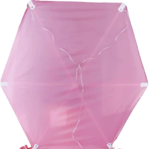 Onur Uçurtma Pembe Renk Plastik Altıgen Uçurtma