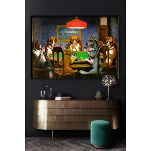 Hediyeler Kapında 50X70 Hayvanlar Alemi Kanvas Duvar Tablo