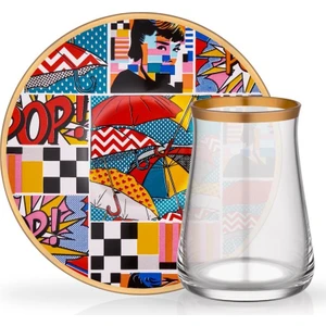 Popart 6 Kişilik Çay Seti