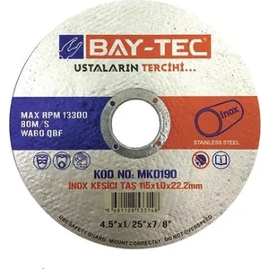 Inox Kesici Taş 180*1,6*22 2'li