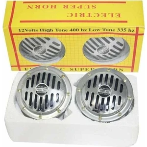 Süpertone Korna 12V Krom Küçük KAFA(13CM) Ince-Kalın