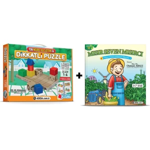 Adeda Yayıncılık Adeda Dikkatli Puzzle 1. Kademe 2-7 Yaş Ilk Adım + Mısır Seven Mısırcı