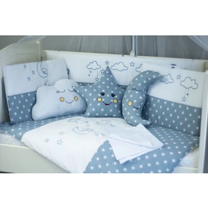 Kista Baby Bebek Uyku Seti Nevresim Takımı 60x120 Cloudy Mavi