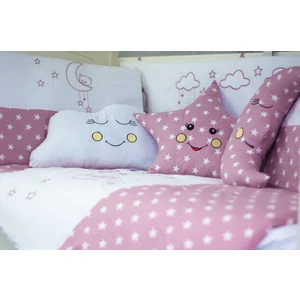 Kista Baby Bebek Uyku Seti Nevresim Takımı 80x140 Cloudy Pembe