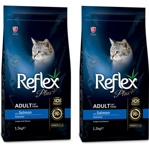 Reflex Plus Somonlu Yetişkin Kedi Maması 1.5 kg x 2 Adet