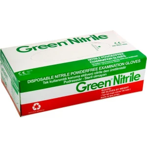 Nitrile Pudrasız Mavi Nitril Eldiven Büyük (L)  - 100'lü